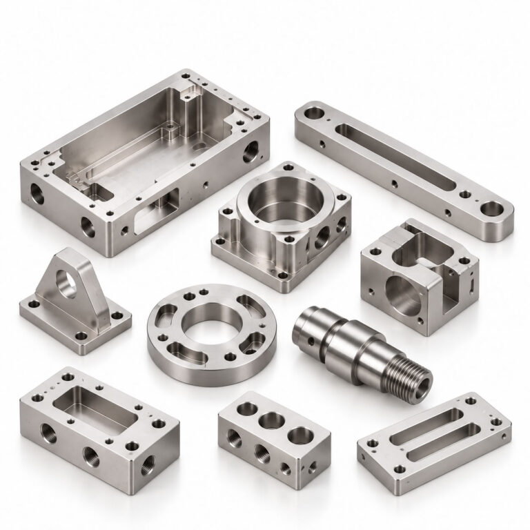 Custom CNC milled and turned metal parts