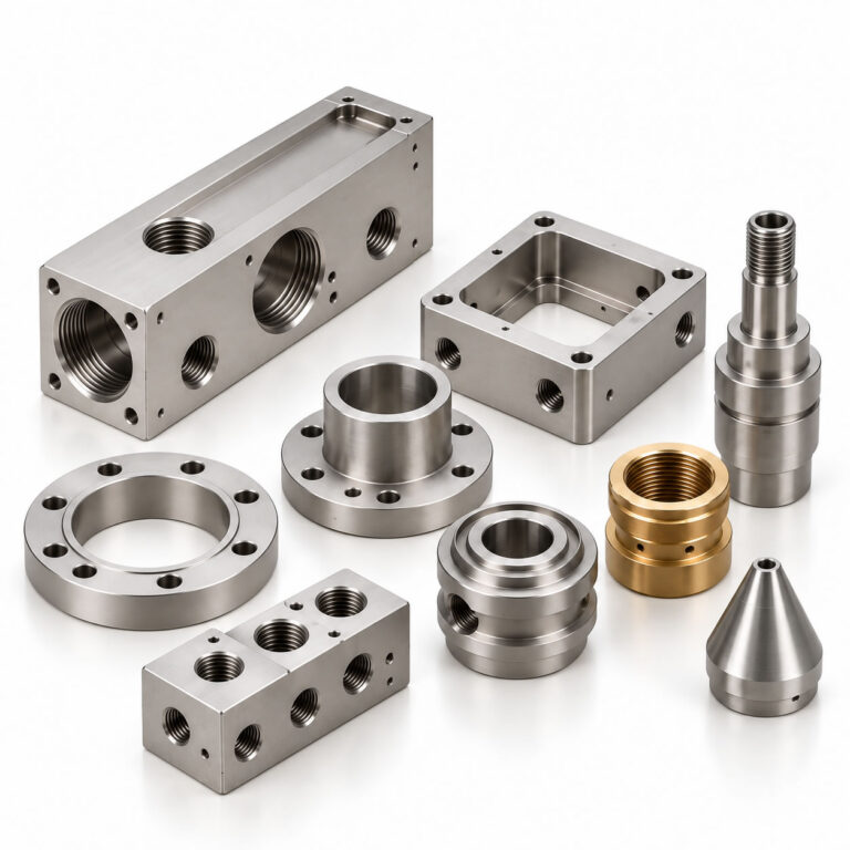Custom CNC milled and turned metal parts