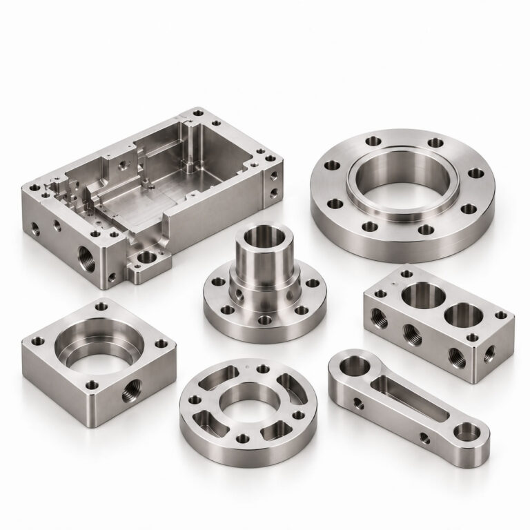 Custom CNC milled and turned metal parts