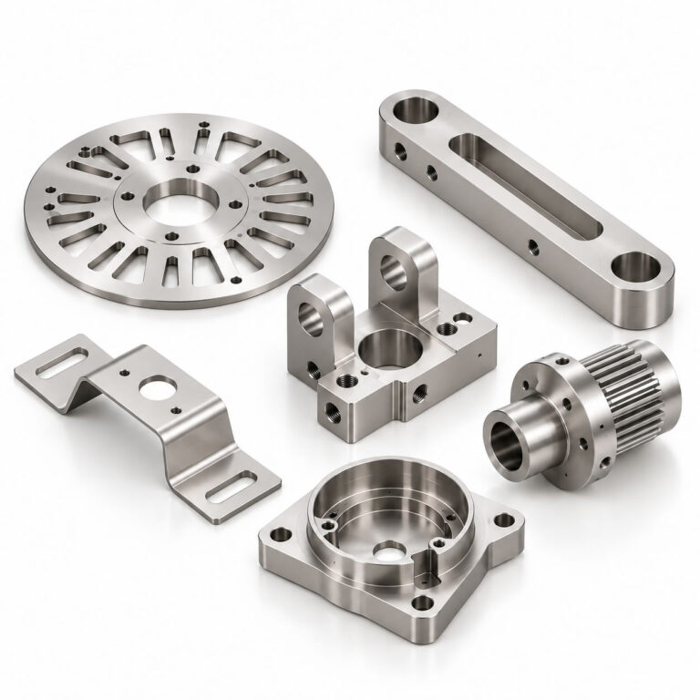 Custom CNC milled and turned metal parts