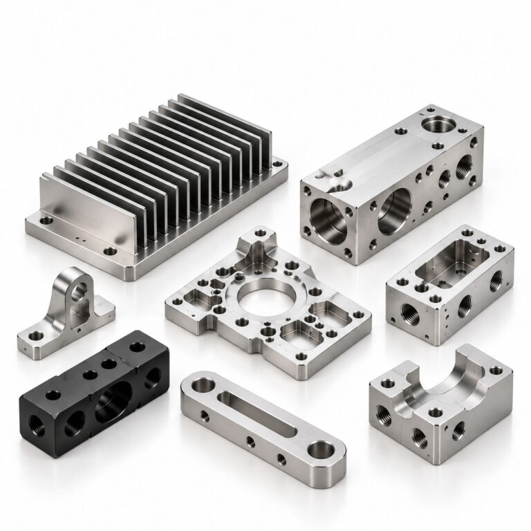 Custom CNC milled and turned metal parts