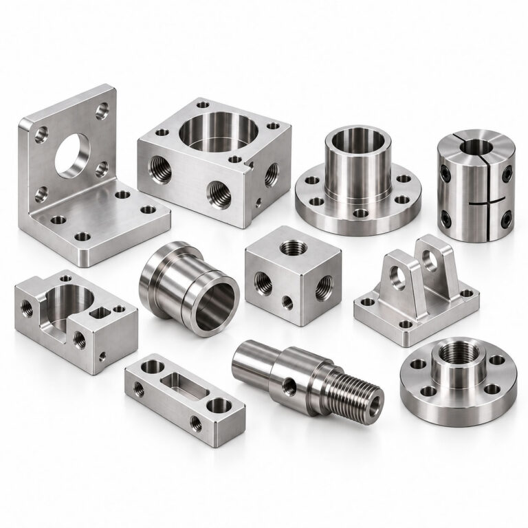 Custom CNC milled and turned metal parts