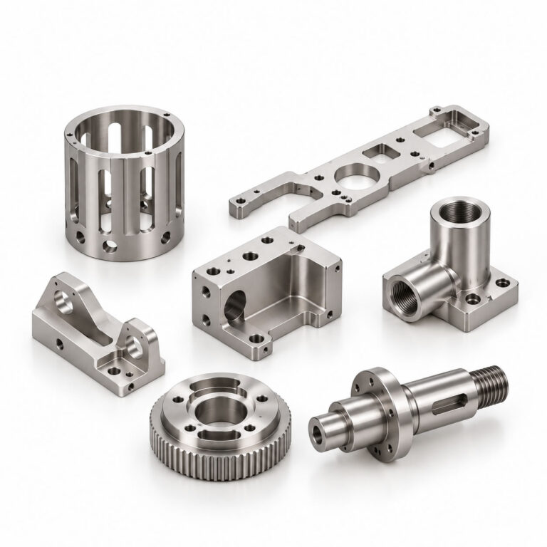 Custom CNC milled and turned metal parts