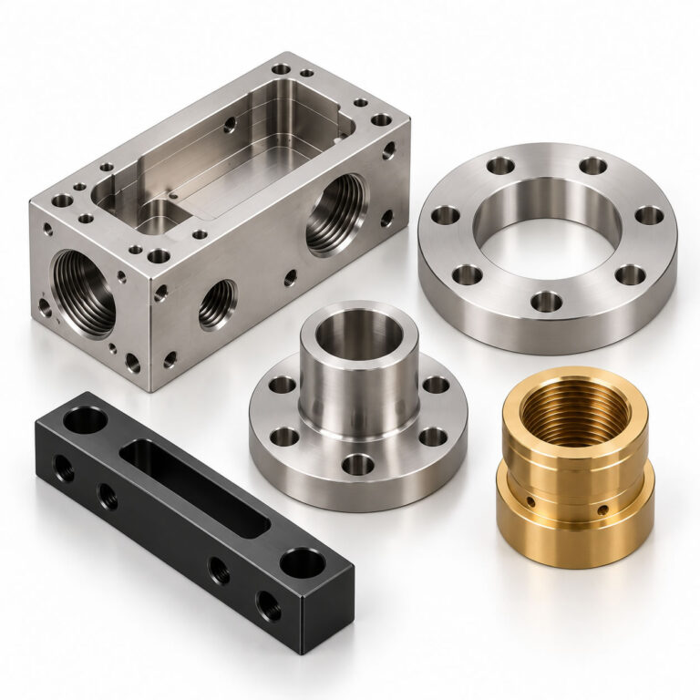 Custom CNC milled and turned metal parts